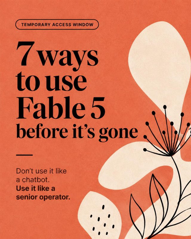Fable 5 prompt pack, cover
